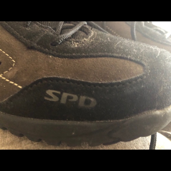 Shimano Bike shoes. Black and greenish grey